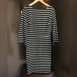 NWT Old Navy Black and White Striped Work Dress